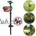 Costway Solar Powered Motion Activated Animal Repellent Sprinkler Black   